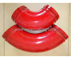 concrete pump truck special anti wear lining ceramic elbow