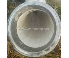 truck mounted concrete pump use liner ceramic pipeline bend